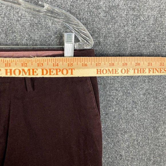 Mossimo Dutti Chino Pants Men's Size 32 Burgundy Adults Cotton Blend - Picture 3 of 9